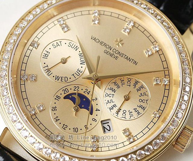 vacheron Constantin手錶 時尚潮流男款 江詩丹頓傳襲系列 江詩丹頓高端男表 江詩丹頓機械表  hds1735